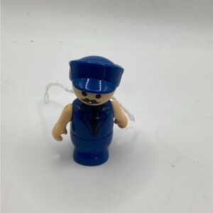 Vintage Playskool Conductor Doll Toy Building Set